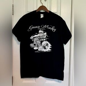 Black‎ Grease Monkey Magazine T-shirt
